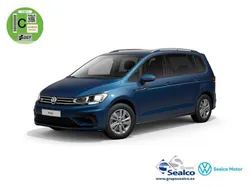 Azul Usado 2020 VW Touran Advance Monovolumen | 24.990 € (Un poco caro)