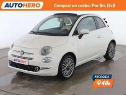 Blanco Usado 2018 Fiat 500C Lounge Descapotable | 10.599 € (Precio justo)