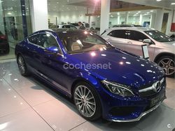 Azul Usado 2016 Mercedes C220 AMG line Coupe | 25.900 € (Precio justo)
