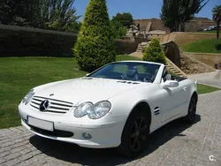 Blanco Usado 2004 Mercedes SL350 Descapotable | 18.900 € (Un poco caro)