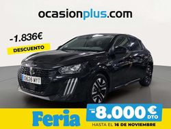 Negro Usado 2025 Peugeot 208 Allure Utilitario | 19.900 € (Precio justo)