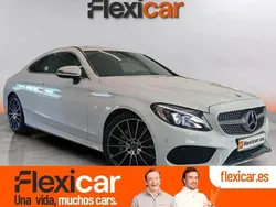 Blanco Usado 2017 Mercedes C220 AMG line Coupe | 26.590 € (Precio justo)