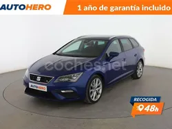 Azul Usado 2017 Seat Leon FR Familiar | 16.499 € (Precio justo)