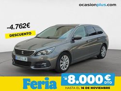 Gris / plata Usado 2020 Peugeot 308 Allure Familiar | 13.450 € (Precio justo)