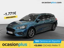 Azul Usado 2019 Ford Focus ST-Line Familiar | 17.990 € (Un poco caro)