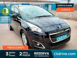 Negro Usado 2016 Peugeot 5008 Style Monovolumen | 10.390 € (Precio justo)