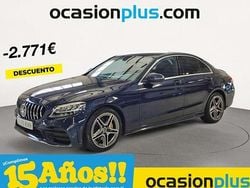 Azul Usado 2019 Mercedes C220 AMG Berlina | 27.719 € (Precio justo)