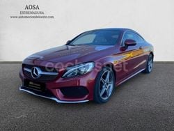Rojo Usado 2017 Mercedes C220 AMG line Coupe | 25.900 € (Precio justo)