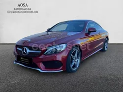 Rojo Usado 2017 Mercedes C220 AMG line Coupe | 26.900 € (Precio justo)