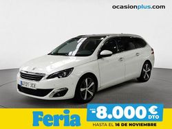 Blanco Usado 2015 Peugeot 308 Allure Familiar | 12.250 € (Precio justo)
