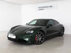Verde oak neo metalizado Usado 2024 Porsche Taycan 4S Berlina | 123.600 €