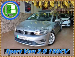Beige Usado 2015 VW Golf Sportsvan Sportline Monovolumen | 12.900 € (Buen precio)