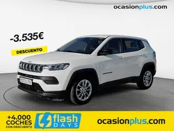 Blanco Usado 2022 Jeep Compass Longitude SUV | 21.400 € (Precio justo)