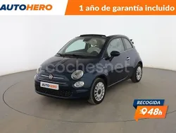 Azul Usado 2019 Fiat 500 Lounge Descapotable | 12.499 € (Precio justo)