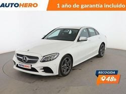 Blanco Usado 2018 Mercedes C220 AMG line Berlina | 26.999 € (Precio justo)