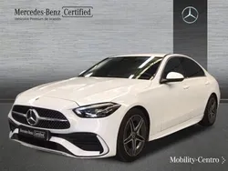 Opalith white metallic paint Usado 2022 Mercedes C220 AMG line Berlina | 43.500 € (Caro)