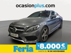 Gris Usado 2017 Mercedes C220 Coupe | 25.900 € (Precio justo)