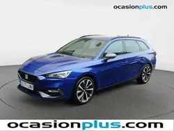 Azul Usado 2021 Seat Leon ST FR Familiar | 17.728 € (Precio justo)