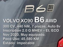 Azul Usado 2020 Volvo XC90 Inscription SUV | 47.650 € (Precio justo)