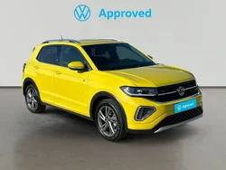 Amarillo chillooon Usado 2024 VW T-Cross R-line SUV | 23.950 € (Precio justo)
