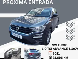 Gris Usado 2021 VW T-Roc Advance SUV | 19.700 € (Precio justo)