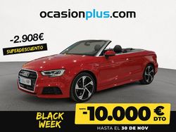 Rojo Usado 2019 Audi A3 Cabriolet S-Line Descapotable | 31.990 € (Caro)