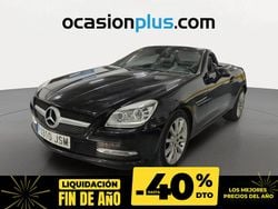 Negro Usado 2015 Mercedes SLK200 Descapotable | 21.750 € (Precio justo)