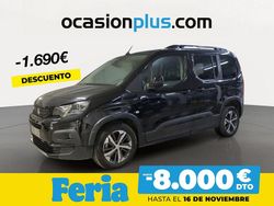 Negro Usado 2021 Peugeot Rifter GT Monovolumen | 18.600 € (Precio justo)