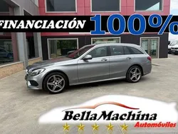 Gris Usado 2016 Mercedes C220 AMG line Familiar | 17.475 € (Un poco caro)