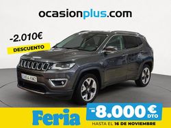 Gris / plata Usado 2018 Jeep Compass Limited SUV | 16.290 € (Precio justo)