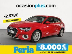 Rojo Usado 2022 Audi A3 Advanced Plus | 24.200 € (Precio justo)