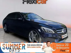 Azul Usado 2017 Mercedes C220 AMG line Familiar | 22.990 € (Precio justo)