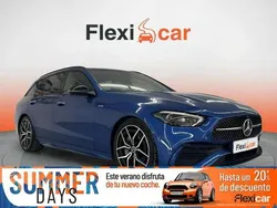 Azul Usado 2022 Mercedes C300e Familiar | 37.390 € (Un poco caro)