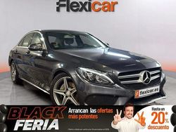 Gris Usado 2016 Mercedes C220 AMG line Berlina | 24.490 € (Precio justo)