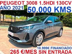Gris / plata Usado 2021 Peugeot 3008 Active SUV | 20.999 € (Precio justo)