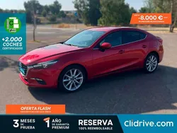 Burdeos Usado 2017 Mazda 3 Luxury Utilitario | 11.390 € (Precio justo)