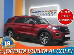 Rojo Usado 2021 Ford Explorer ST-Line SUV | 46.900 € (Precio justo)