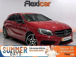 Rojo Usado 2015 Mercedes A180 AMG line Berlina | 17.990 € (Precio justo)