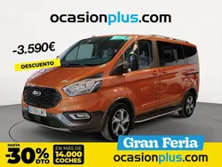 Naranja Usado 2021 Ford Tourneo Custom Active Monovolumen | 39.500 € (Precio justo)