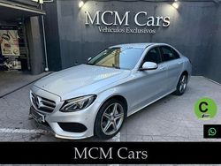 Gris / plata Usado 2015 Mercedes C220 AMG line Berlina | 17.999 € (Precio justo)