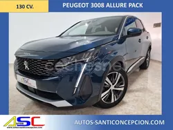 Azul Usado 2021 Peugeot 3008 Allure SUV | 19.700 € (Un poco caro)