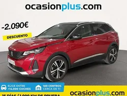 Rojo Usado 2021 Peugeot 3008 Style Monovolumen | 20.900 € (Un poco caro)