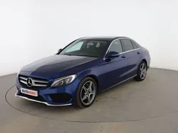 Azul Usado 2017 Mercedes C220 AMG line Berlina | 22.299 € (Buen precio)