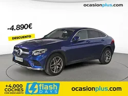Azul Usado 2018 Mercedes GLC250 Coupe | 35.650 € (Precio justo)