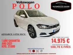 Blanco Usado 2021 VW Polo Advance Berlina | 14.975 € (Precio justo)