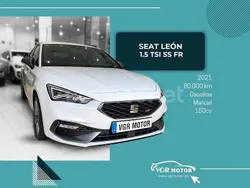 Blanco Usado 2021 Seat Leon FR Berlina | 19.995 € (Precio justo)