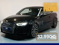 Negro Usado 2017 Audi A3 Cabriolet Descapotable | 32.990 € (Un poco caro)