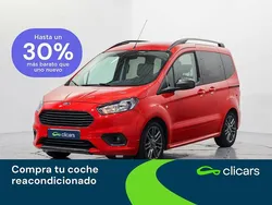 Rojo Usado 2021 Ford Tourneo Courier Sport Monovolumen | 16.990 € (Un poco caro)