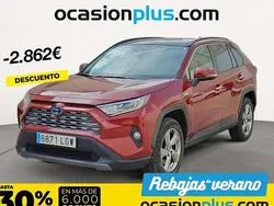 Rojo Usado 2020 Toyota RAV4 Hybrid Luxury SUV | 28.628 € (Buen precio)