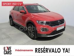 Rojo Usado 2021 VW T-Roc Sportline SUV | 22.990 € (Precio justo)